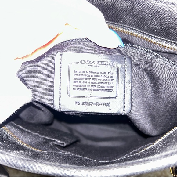 Coach Black Leather Tote Bag - Picture 5 of 5